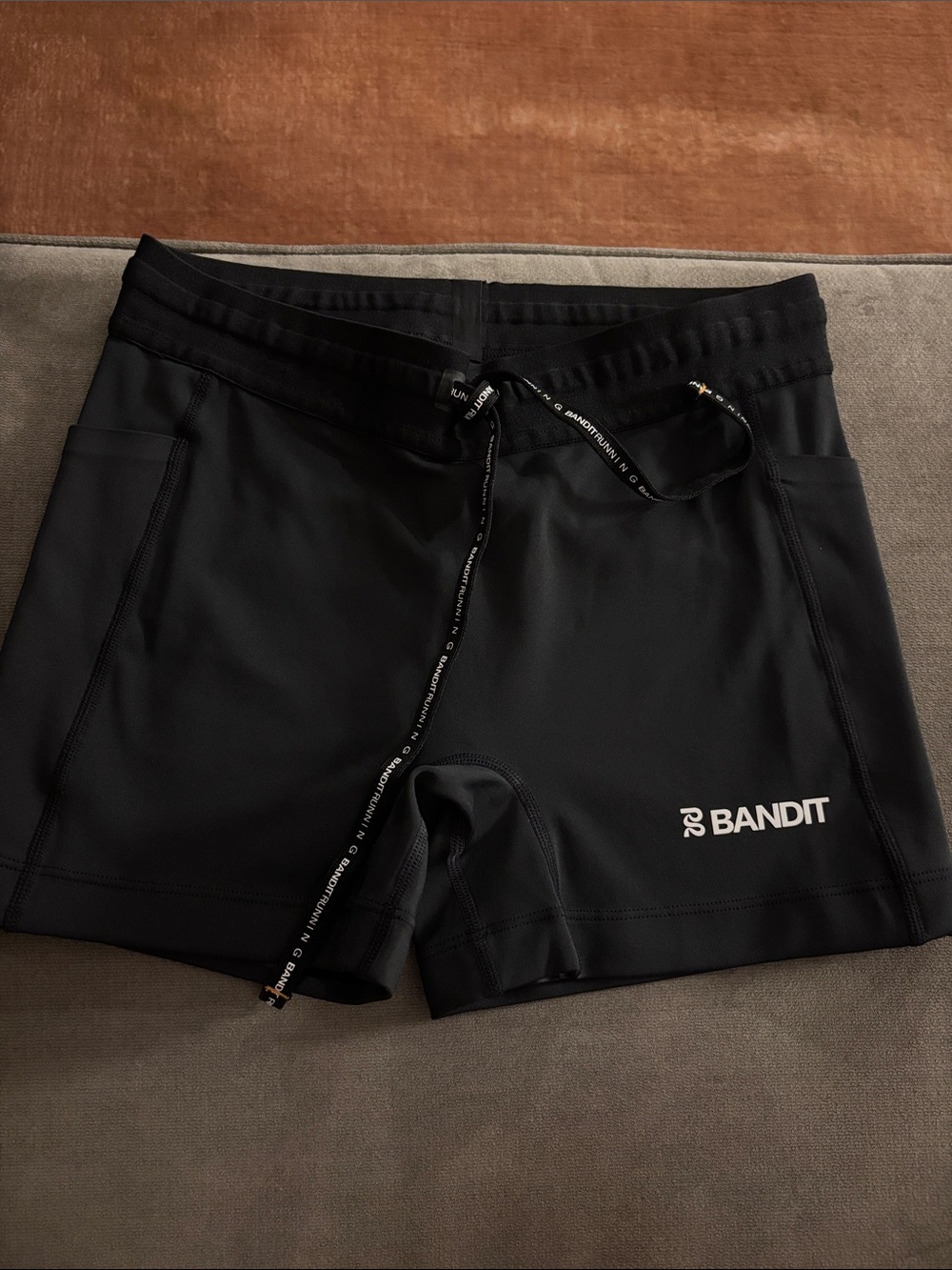 Bandit Women's Black Athletic Shorts with Drawcord Waist